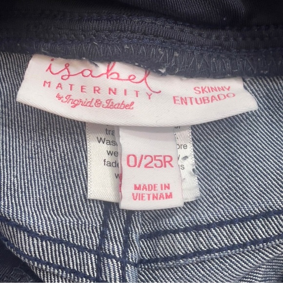 Ingrid & Isabel Maternity Crossover Panel Skinny Jeans 25R - Picture 4 of 6